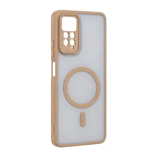 Xiaomi Redmi Note 11 Pro Loji Magsafe Kapak - Çöl Titanyum