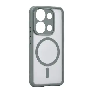 Xiaomi Redmi Note 13 4G Loji Magsafe Kapak - Gri