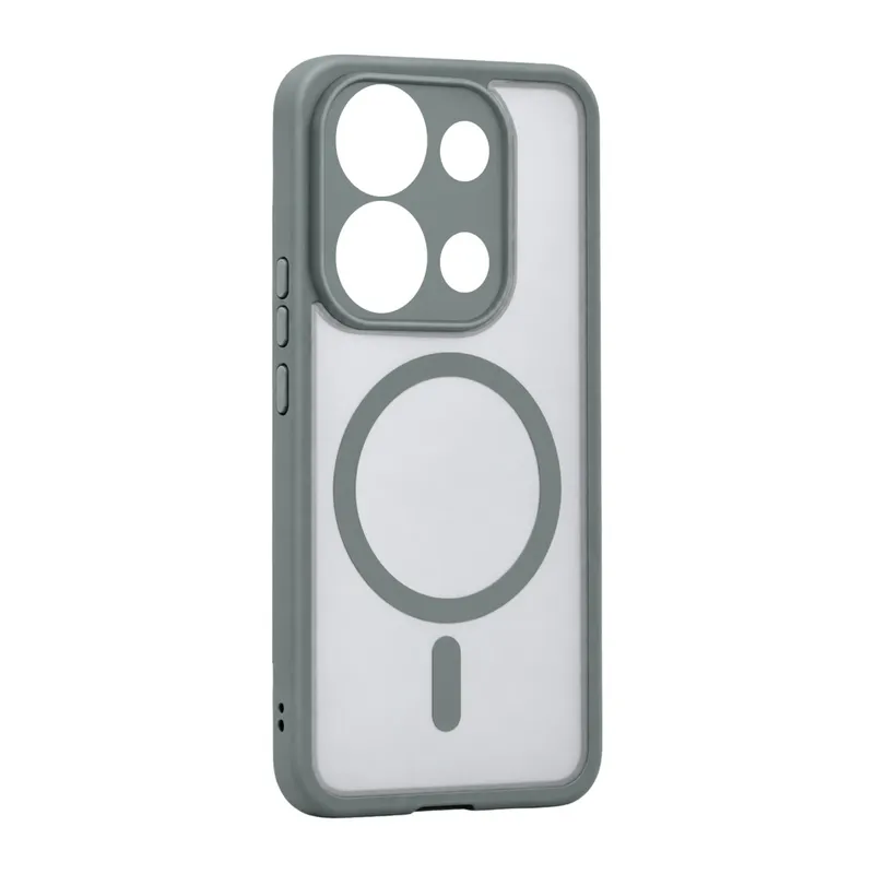 Xiaomi Redmi Note 13 Pro 4G Loji Magsafe Kapak - Gri
