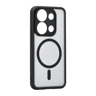 Xiaomi Redmi Note 13 Pro 4G Loji Magsafe Kapak - Siyah