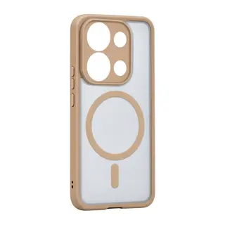 Xiaomi Redmi Note 13 Pro 4G Loji Magsafe Kapak - Çöl Titanyum