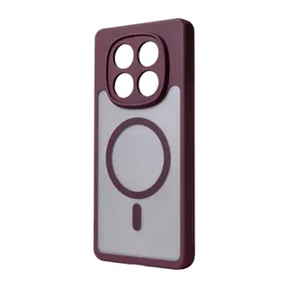 Xiaomi Redmi Note 14 Pro 4G Loji Magsafe Kapak - Bordo