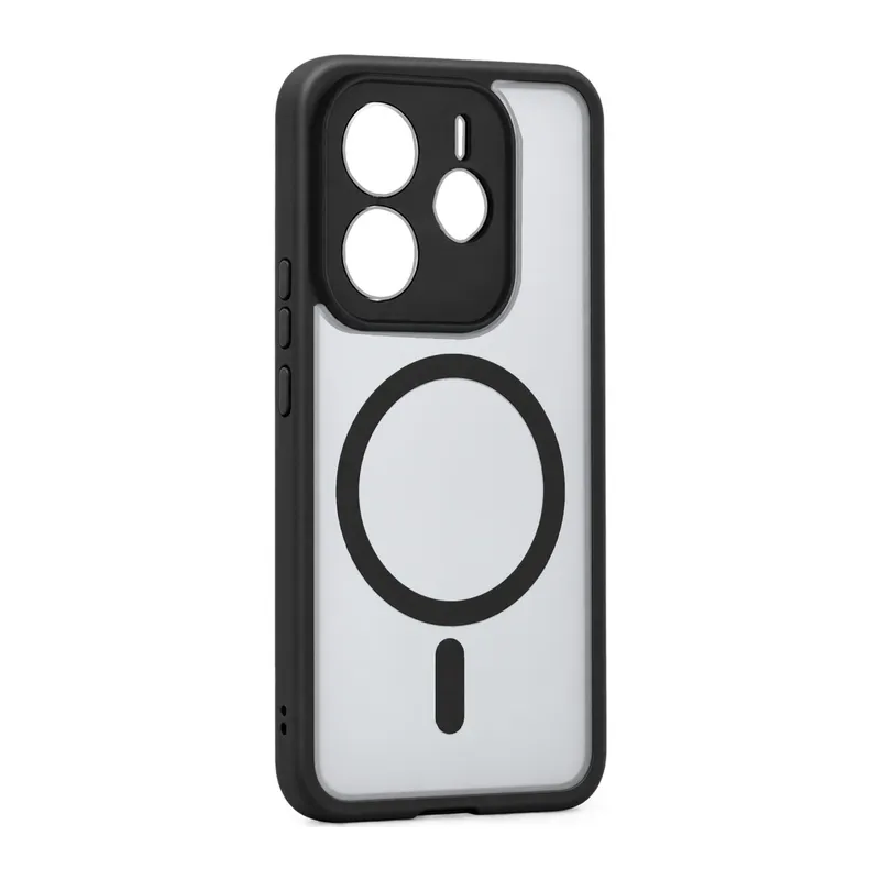 Xiaomi Redmi Note 14 4G Loji Magsafe Kapak - Siyah