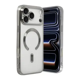 Apple iPhone 18 Pro Kross Magneticsafe Kapak - Gümüş