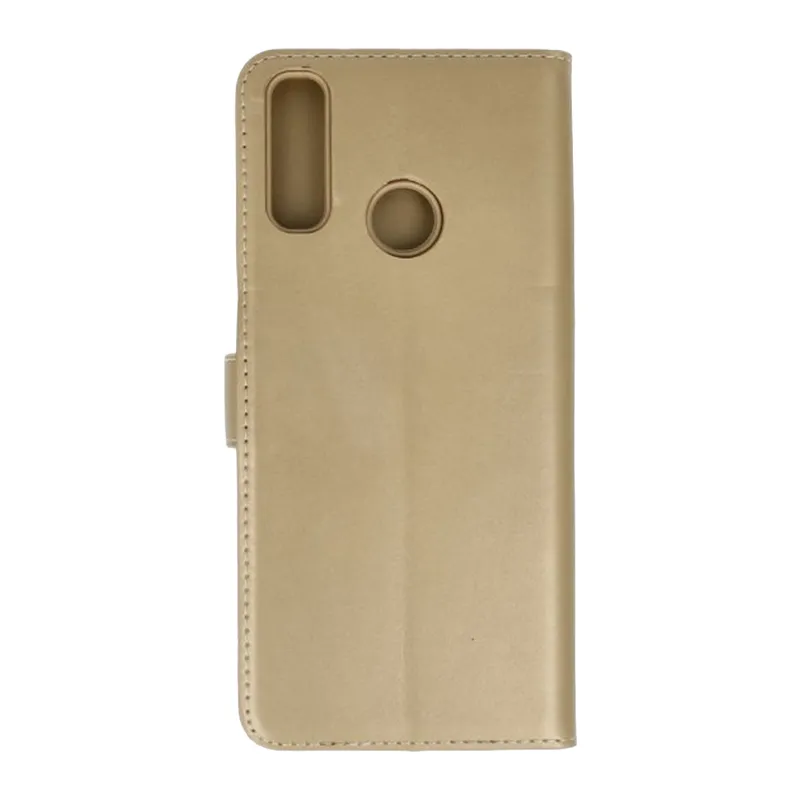 General Mobile GM10 Trend S Plus Kapaklı Telefon Kılıf - Gold