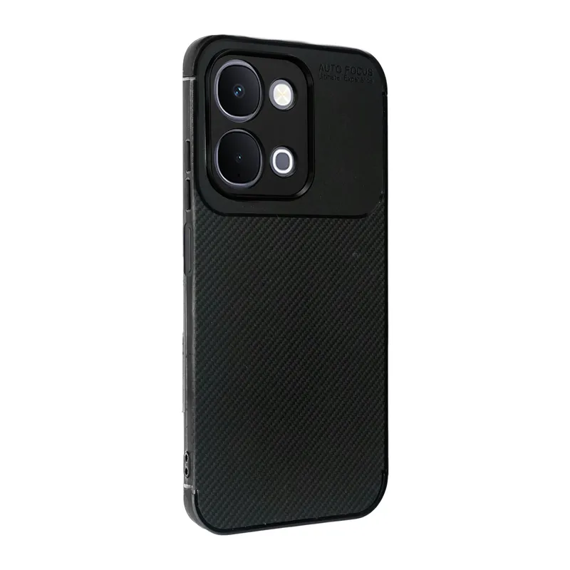 Vivo Y31d Auto Focus Karbon Kapak - Siyah