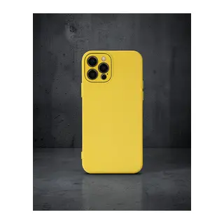 Apple İphone 12 Pro Kılıf Lansman Glass Kapak - Sarı