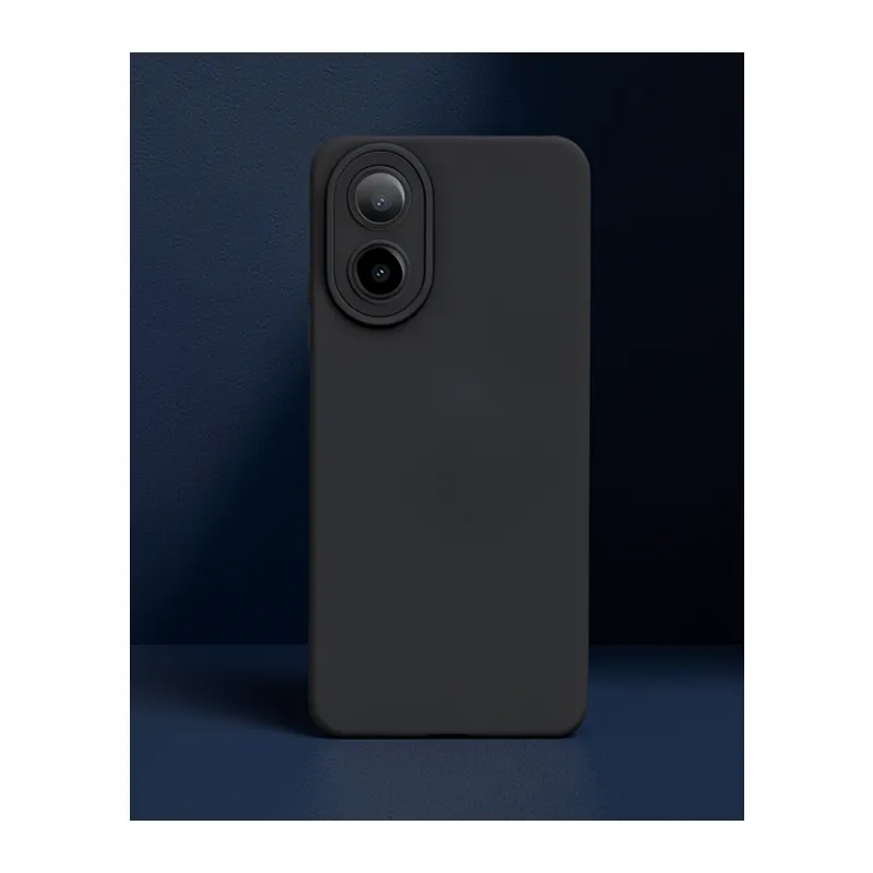 Oppo A38 Kılıf Nano İçi Kadife Silikon - Siyah