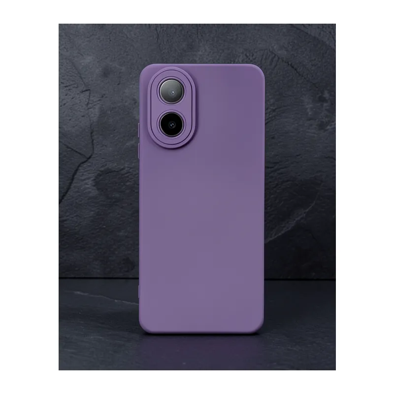Oppo A38 Kılıf Nano İçi Kadife Silikon - Mor