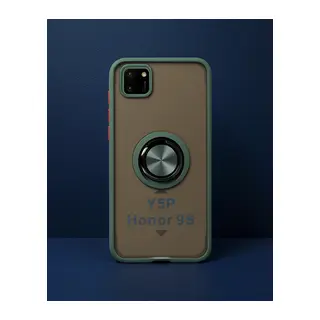 Huawei Y5p Kılıf Montreal Yüzüklü Silikon Kapak - Yeşil