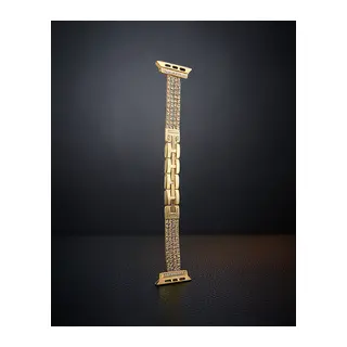 Apple Watch 38mm Live Taşlı Kordon (saat Değildir) - Gold