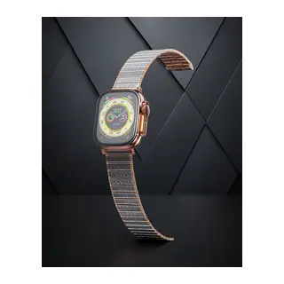 Apple Watch 38mm Made Metal Kordon (saat Değildir) - Gümüş-rose Gold