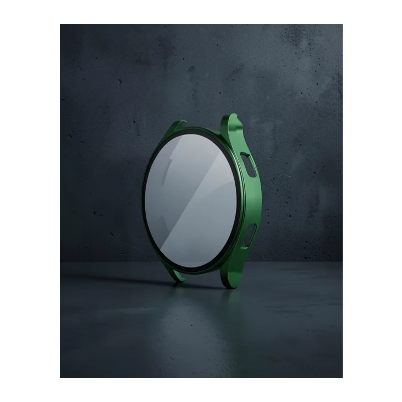 Watch 5 44mm Wall Camlı Kasa Ekran Koruyucu - Koyu Yeşil