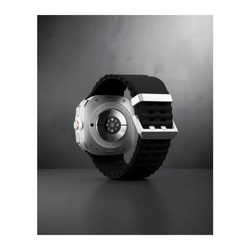 Watch 7 Ultra Kr417 Rug Silikon Kordon - Siyah