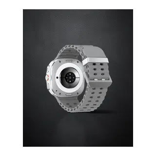 Watch 7 Ultra Kr417 Rug Silikon Kordon - Gri