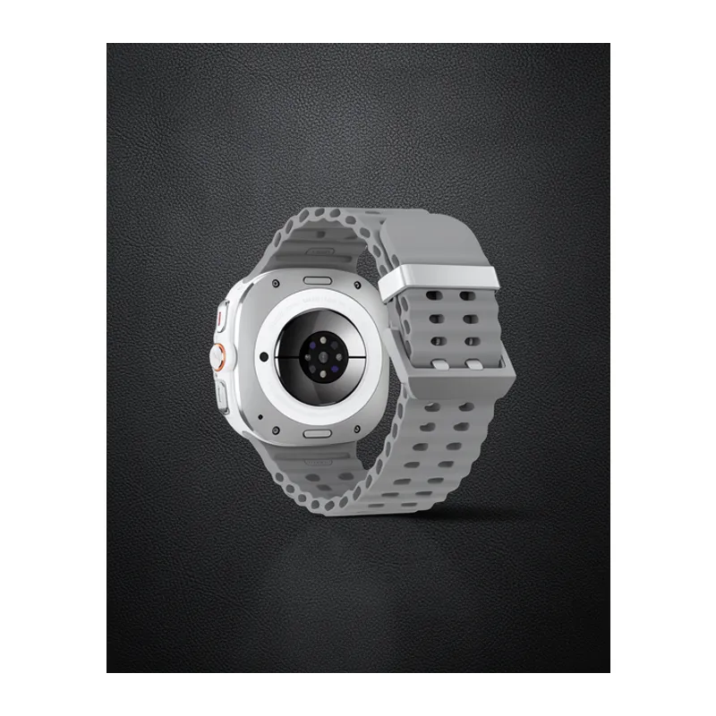 Watch 7 Ultra Kr417 Rug Silikon Kordon - Gri