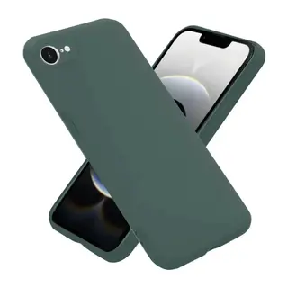 Apple iPhone 16E Kılıf First Silikon - Koyu Yeşil
