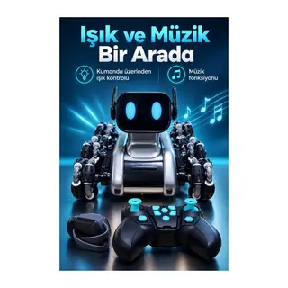 El Hareketleriyle Kontrol Edilen Kumandalı Robot Köpek