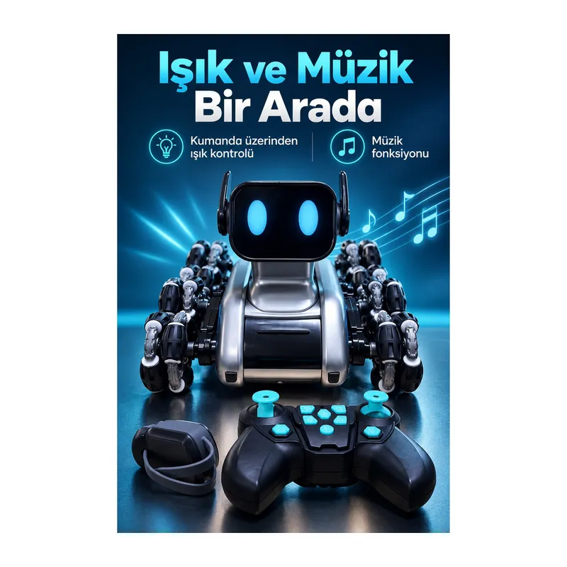 El Hareketleriyle Kontrol Edilen Kumandalı Robot Köpek