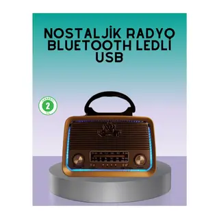 Bluetooth Özellikli Nostalji Radyo 3 Bant AM SW