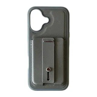 Apple iPhone 17 Latte Kartvizitli Kapak - Koyu Gri