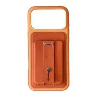 Apple iPhone 18 Pro Max/17 Pro Max Latte Kartvizitli Kapak - Turuncu