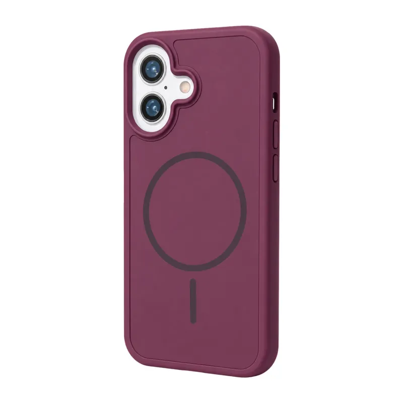 Apple iPhone 16 Azus Magsafe Kapak - Bordo