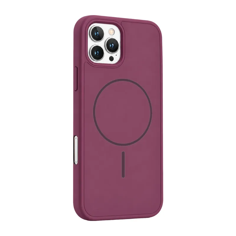 Apple iPhone 16 Pro Max Azus Magsafe Kapak - Bordo
