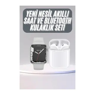 Akıllı Saat Kulaklık Hediyeli Uyku ve Sağlık Takibi Yapabilen Uzun Ömürlü