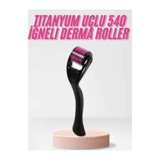 540 Iğneli Derma Roller 1Mm Titanyum Uçlu Saç Kaş Serum Kullanımına Uygun