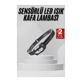 Sensörlü Şarjlı Type-c Şarj Işıklı Kafa Lambası Kamp Lambası