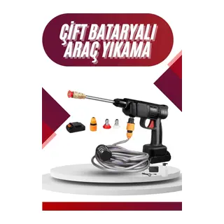 Oto Araba Yıkama Şarjlı Ve Yüksek Basınçlı Oto Yıkama Ve Sulama Tabancası