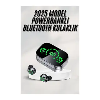 Yeni Nesil Bluetooth Kulaklık Çağrı Cevaplayabilen Dijital Göstergeli Powerbankli