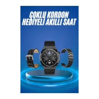 Çoklu Kordon Hediyeli Akıllı Saat Çağrı Cevaplama Müzik Dinleme Dokunmatik Ekran