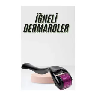 Saç Çıkarma Tarağı Dermaroller 540 Iğneli Roller 1 Mm Iğne Cilt Yüz Yenileme Bakım Seti