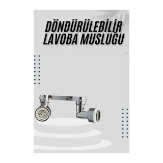 Dönebilen Musluk Başlığı Akrobat Mutfak Banyo Musluk Ucu Başlığı Oynar Başlıklı