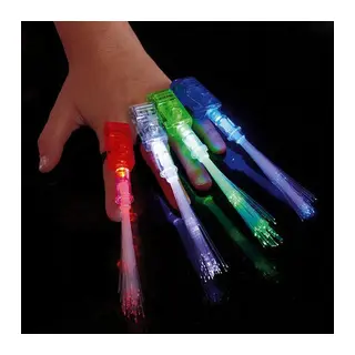 Led Işıklı Renkli Püsküllü Parmak Işığı 4 Renk 4 Adet