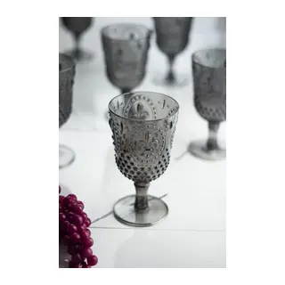 Akrilik Füme Tekli Kadeh & Su Meşrubat Kahve Yanı Bardağı 450 ml (Cam Değildir)