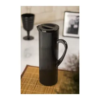 Akrilik Barok 1,5 Lt Siyah Sürahi (Buzdolabı Kapak Rafına Sığar)