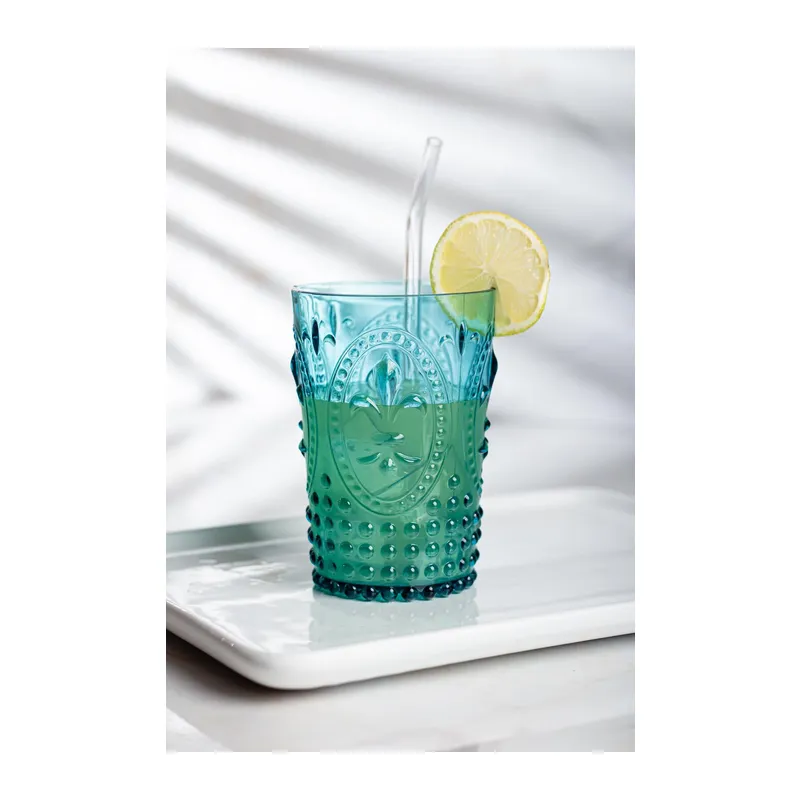 Akrilik Aquamarin Tekli Kısa Bardak & Su Meşrubat Kahve Yanı Bardağı 400 ml (Cam Değildir)