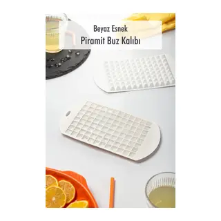 Beyaz Piramit Buz Kalıbı(13*24*2 cm)