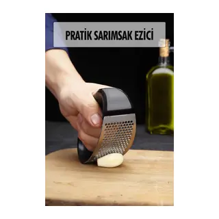 Tutma Kollu Paslanmaz Çelik Sarımsak Ezici Doğrayıcı