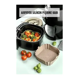 Bütün Airfryer'lere Uyumlu Vizon Silikon Pişirme Kabı