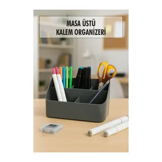 Masaüstü Kalem & Düzenleyici Kalemlik Füme