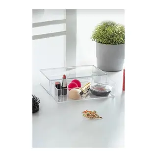 Şeffaf Çekmece Makyaj Takı Organizeri Düzenleyici 10×18×4 cm