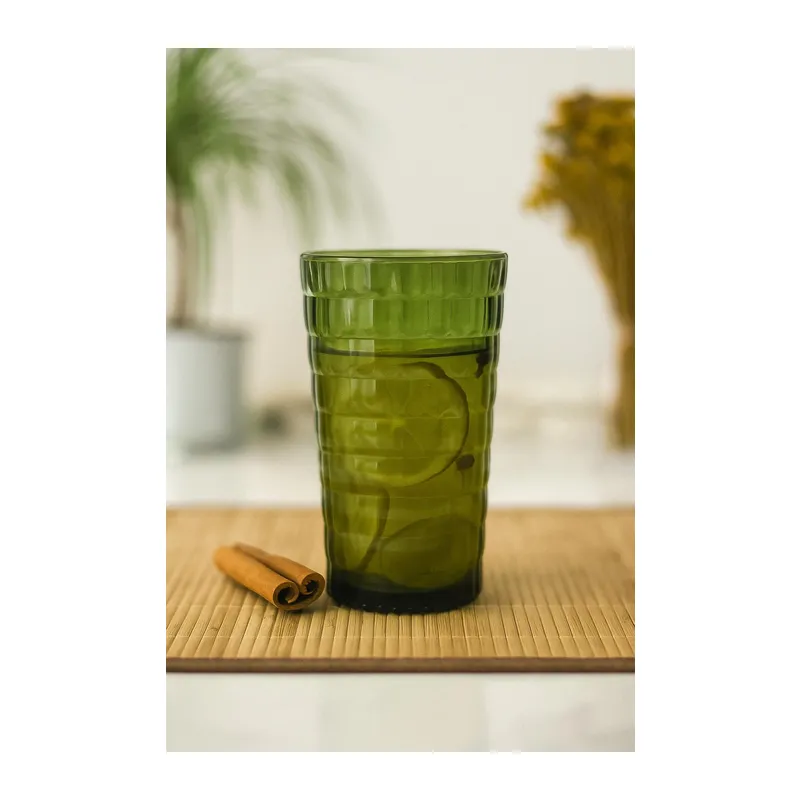 Allegra Koyu Yeşil Bardak - 750 ml Tekli Akrilik Malzeme - Cam Değildir Kırılmaya Dayanıklı
