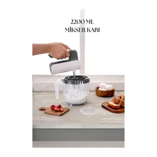 2200 Ml Mikser Kabı Füme & Ölçü Kabı & Saklama Kabı-DNY0025