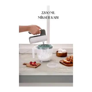2200 Ml Mikser Kabı Yeşil & Ölçü Kabı & Saklama Kabı-DNY0027
