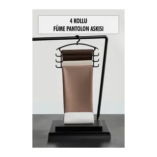 Füme Pantolon Askısı & Dolap Düzenleyici Askı