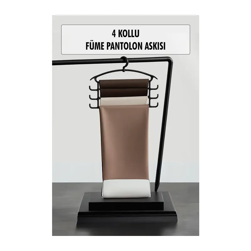 Füme Pantolon Askısı & Dolap Düzenleyici Askı